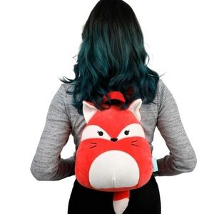 Squishmallows - Backpack - Plush Red Fox Toy